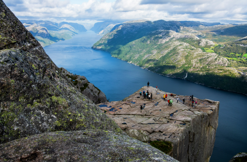 Preikestolen (Pulpit Rock), Ryfylke, near Stavanger, Norway